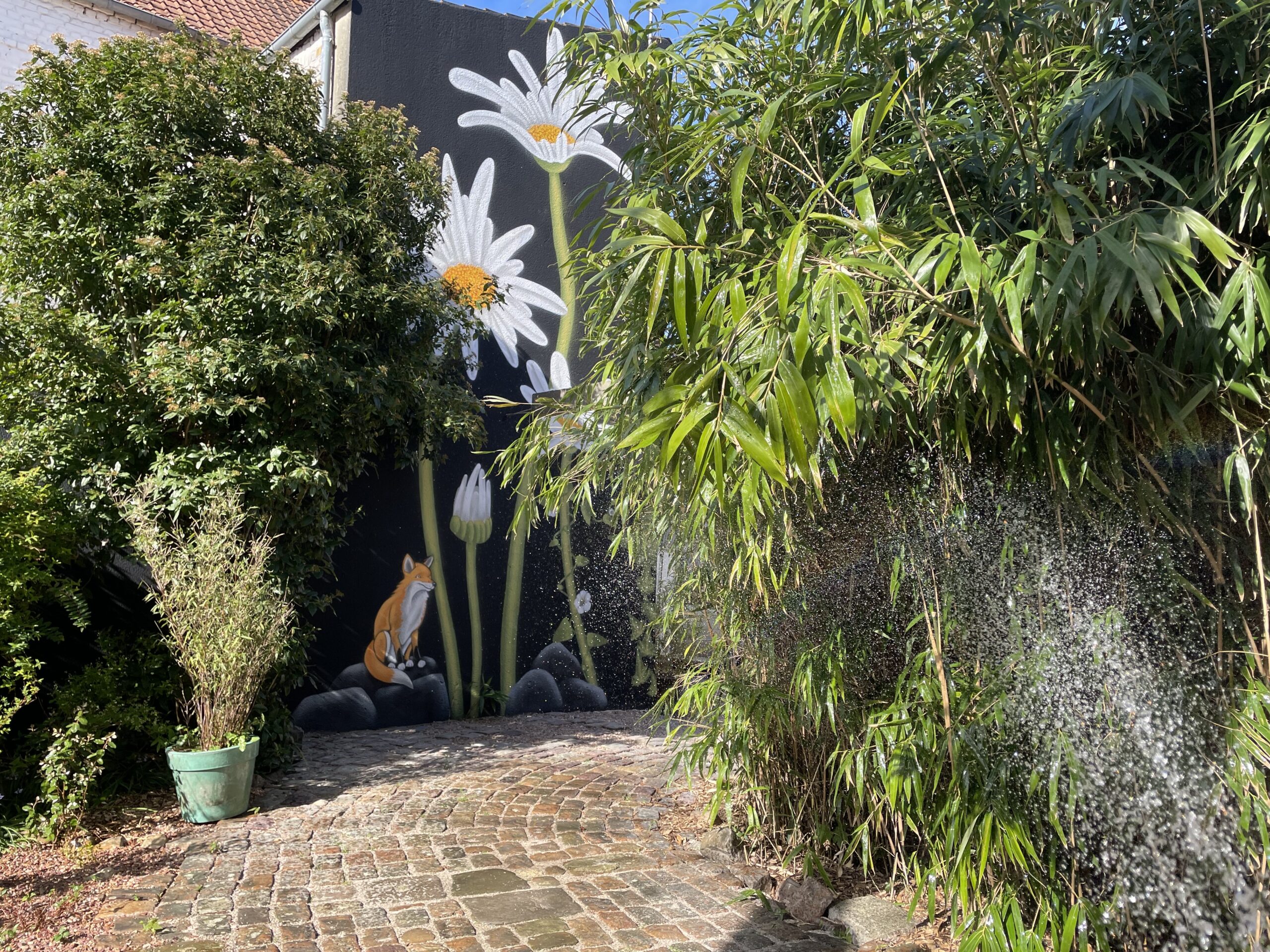 Graffiti végétal paysager